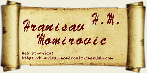 Hranisav Momirović vizit kartica